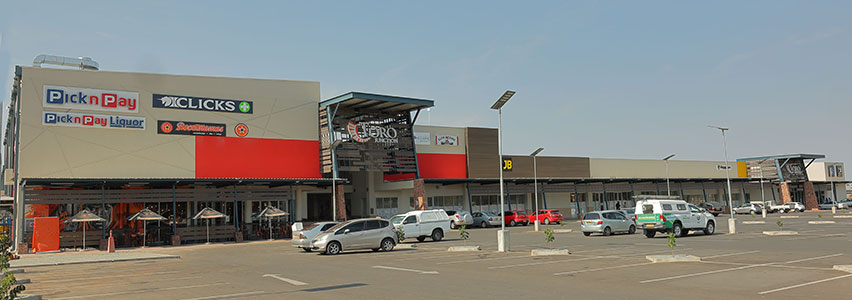 commercial center building locate in Botswana