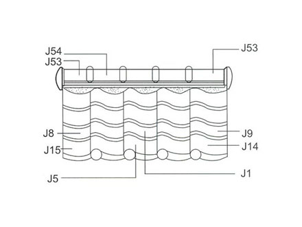 Japanese-style clay roofing tile scheme 2