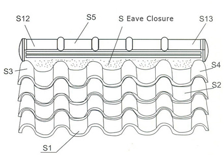 Spanish-style clay roofing tile scheme 3