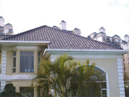 Spanish-style clay roofing tile project example 2